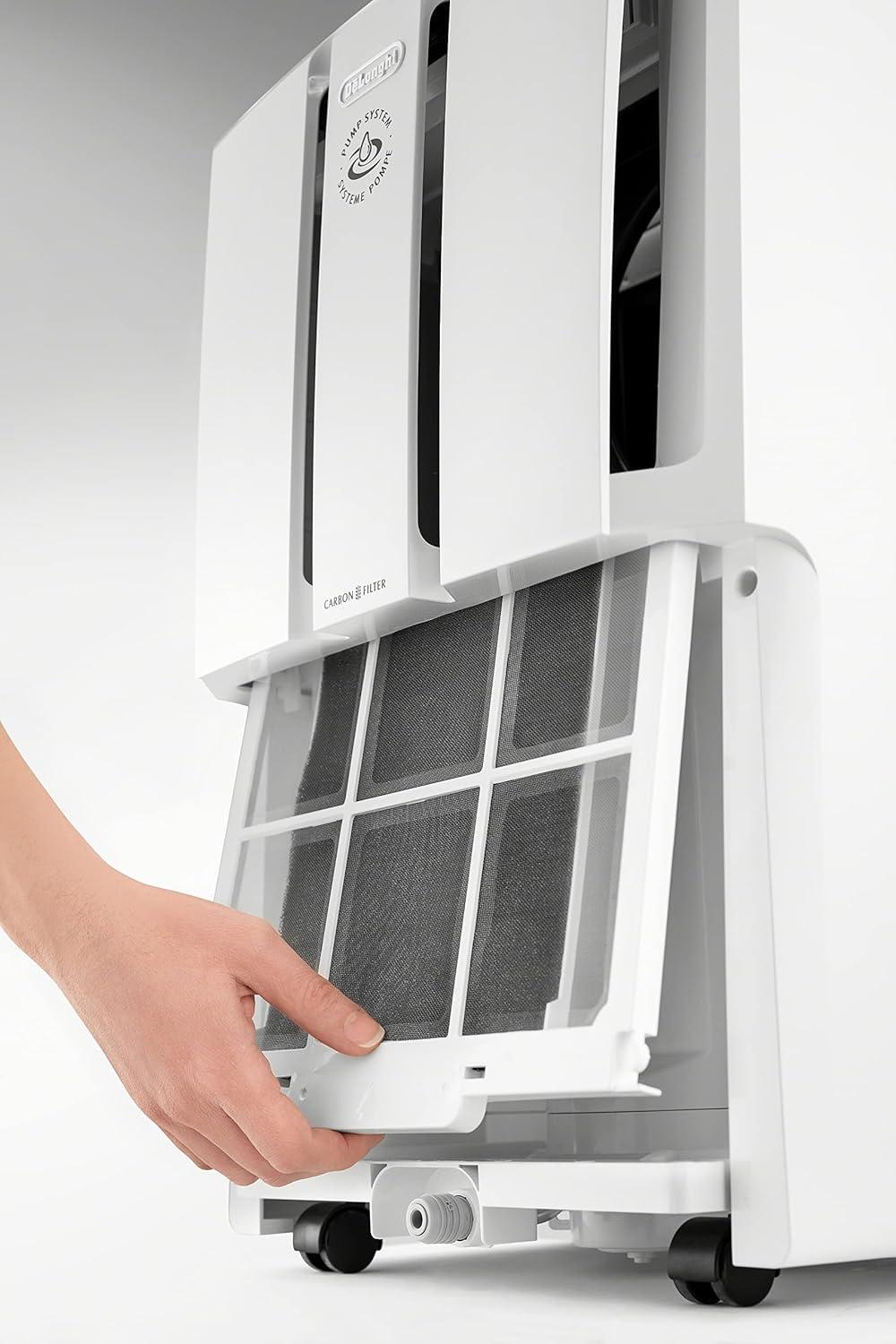 imageDeLonghi 50 Pint Dehumidifier with Pump White50 Pint dehumidifier