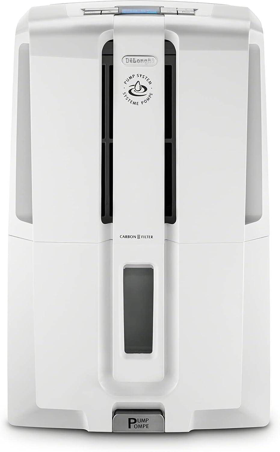 imageDeLonghi 50 Pint Dehumidifier with Pump White50 Pint dehumidifier
