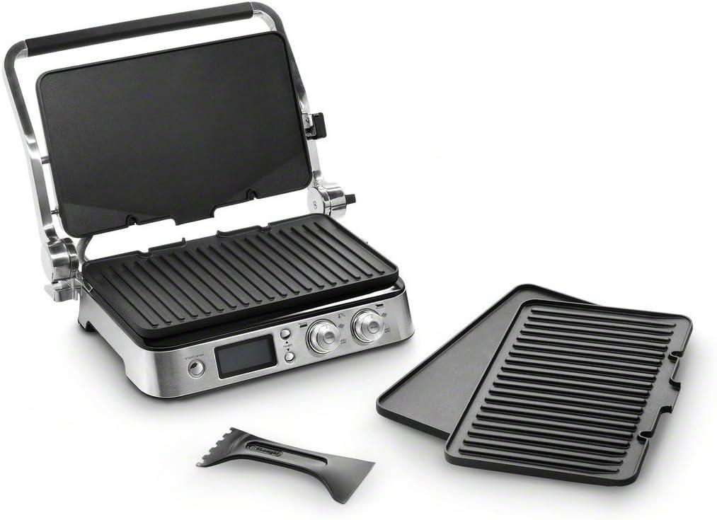 imageDeLonghi America CGH1020D Livenza All Day Combination Contact Grill and Open Barbecue Stainless SteelContact Grill and Open Barbecue