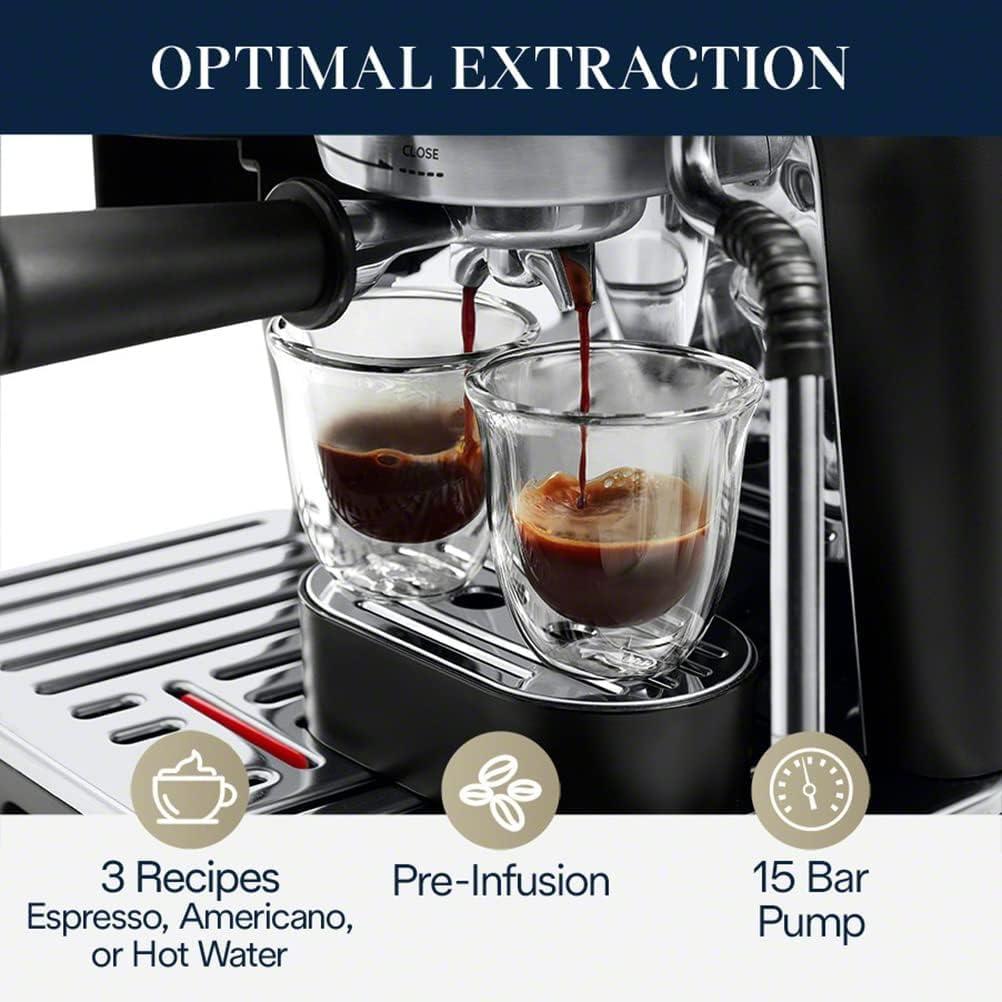 imageDeLonghi La Specialista Espresso Machine with Grinder Milk Frother 1450W Barista Kit Bean to Cup Coffee ampamp Cappuccino MakerStainless Steel BlackSpecialista