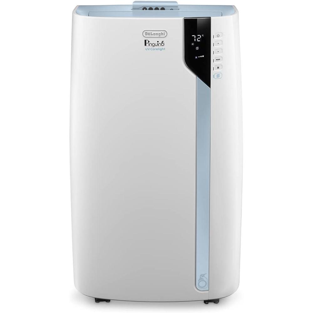 imageDeLonghi PACEX390UVcare6AL WH PAC Portable Air Conditioner Dehumidifier Fan ampamp UVCarelight 14000 BTU UV CARE White