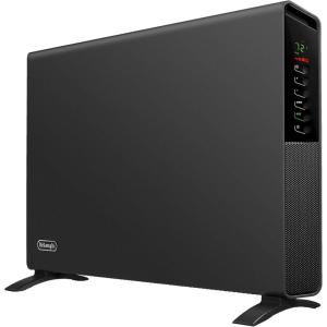 DeLonghi Convection Panel Heater, Full Room Quiet 1500W, portable electric heater is freestanding/easily wall mounted. Energy Saving, quick heat distribution, timer, white, HCX9115E(Asphalt Gray)