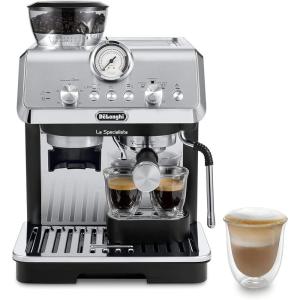 De’Longhi La Specialista Espresso Machine with Grinder, Milk Frother, 1450W, Barista Kit – Bean to Cup Coffee & Cappuccino Maker,Stainless Steel, Black(Specialista)