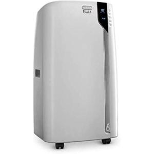 DeLonghi PAC360LVYN WH Pinguino Portable Air Conditioner in White with 6800.0 BTU Cooling Power, Remote Control, Dehumidifier and Portable Design