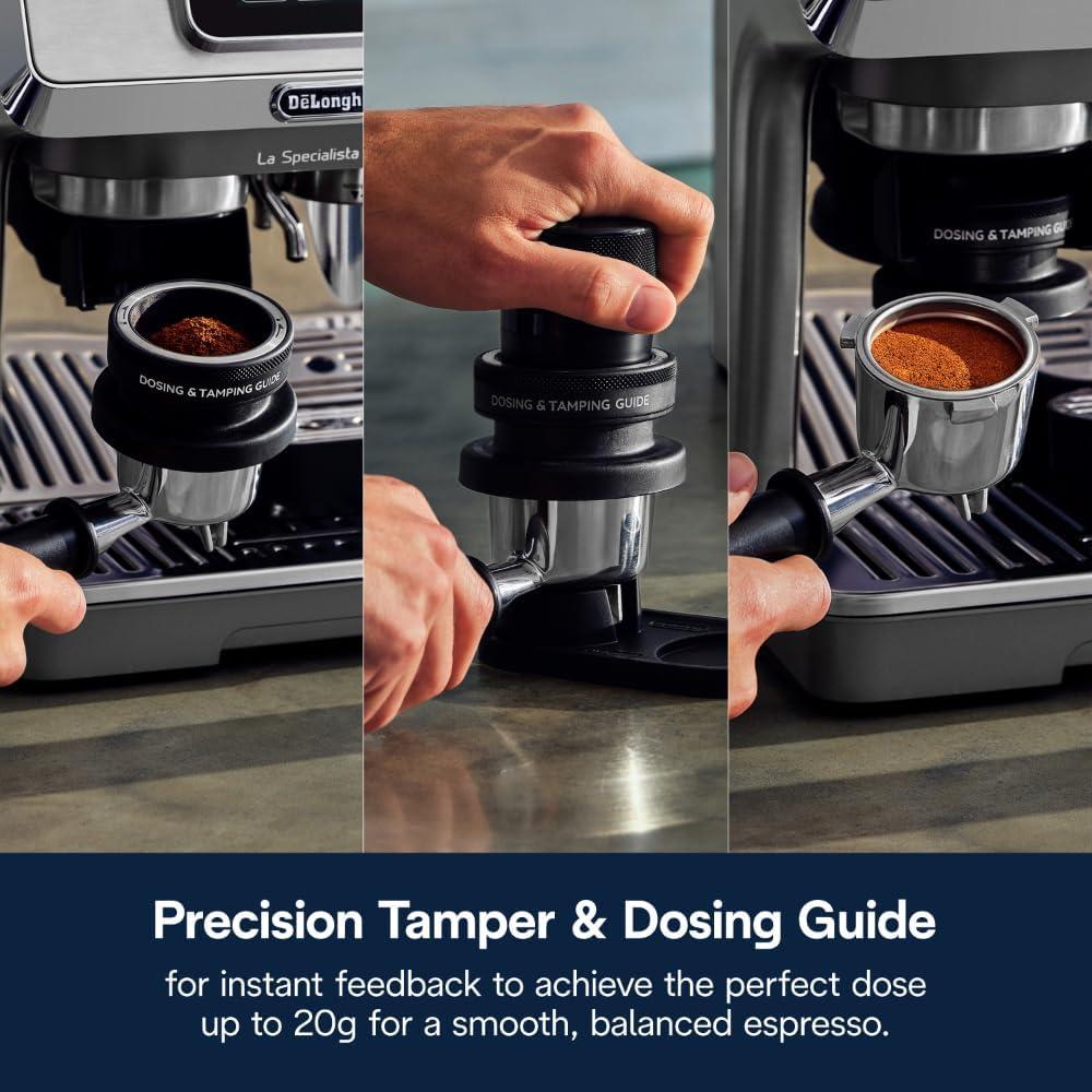 imageDeLonghi La Specialista Touch Espresso Machine with Grinder ampamp Milk Frother Cold Brew ampamp Iced Coffee Maker Burr Grinder 10 Drink Presets Compact Bean to Cup AwardWinning Italian Design