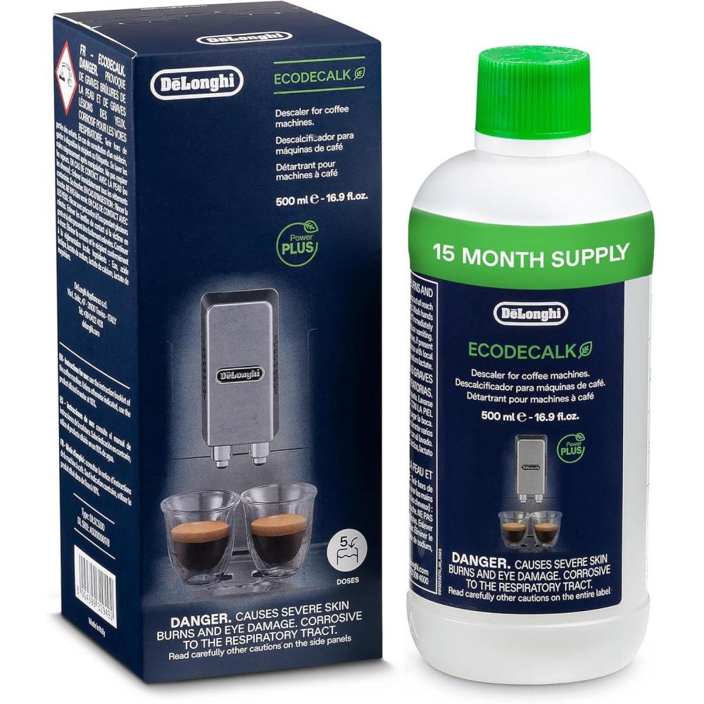 imageDeLonghi EcoDecalk Descaler EcoFriendly Universal Descaling Solution for Coffee ampamp Espresso Machines 1690 oz 5 uses169 Fl Oz Pack of 1