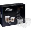 imageDeLonghi Coffee Connoisseur Glasses set of 6 2 Espresso 2 Cappuccino 2 Latte MacchiatoGlasses