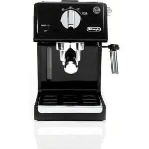 De’Longhi 15-Bar Pump Espresso Machine with Milk Frother & Temperature Control – Compact Home Barista Coffee Maker for Espresso, Latte, Cappuccino & Iced Coffee, Easy to Clean Design(Black)