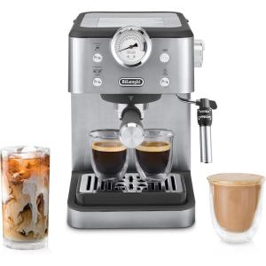 De’Longhi Classic Espresso Machine with Milk Frother, 15-Bar Pump & Temperature Control – Barista Coffee Maker Kit for Espresso, Latte, Cappuccino & Iced(Classic)
