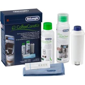 De’Longhi Coffee Care Kit, Essential Coffee Machine Maintenance Products, Suitable for Machines with filters, DLSC306, Black