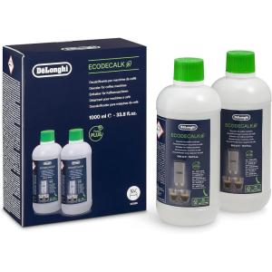 De’Longhi EcoDecalk Descaler, Eco-Friendly Universal Descaling Solution for Coffee & Espresso Machines, 16.90 oz (5 uses)(16.9 Fl Oz (Pack of 2))