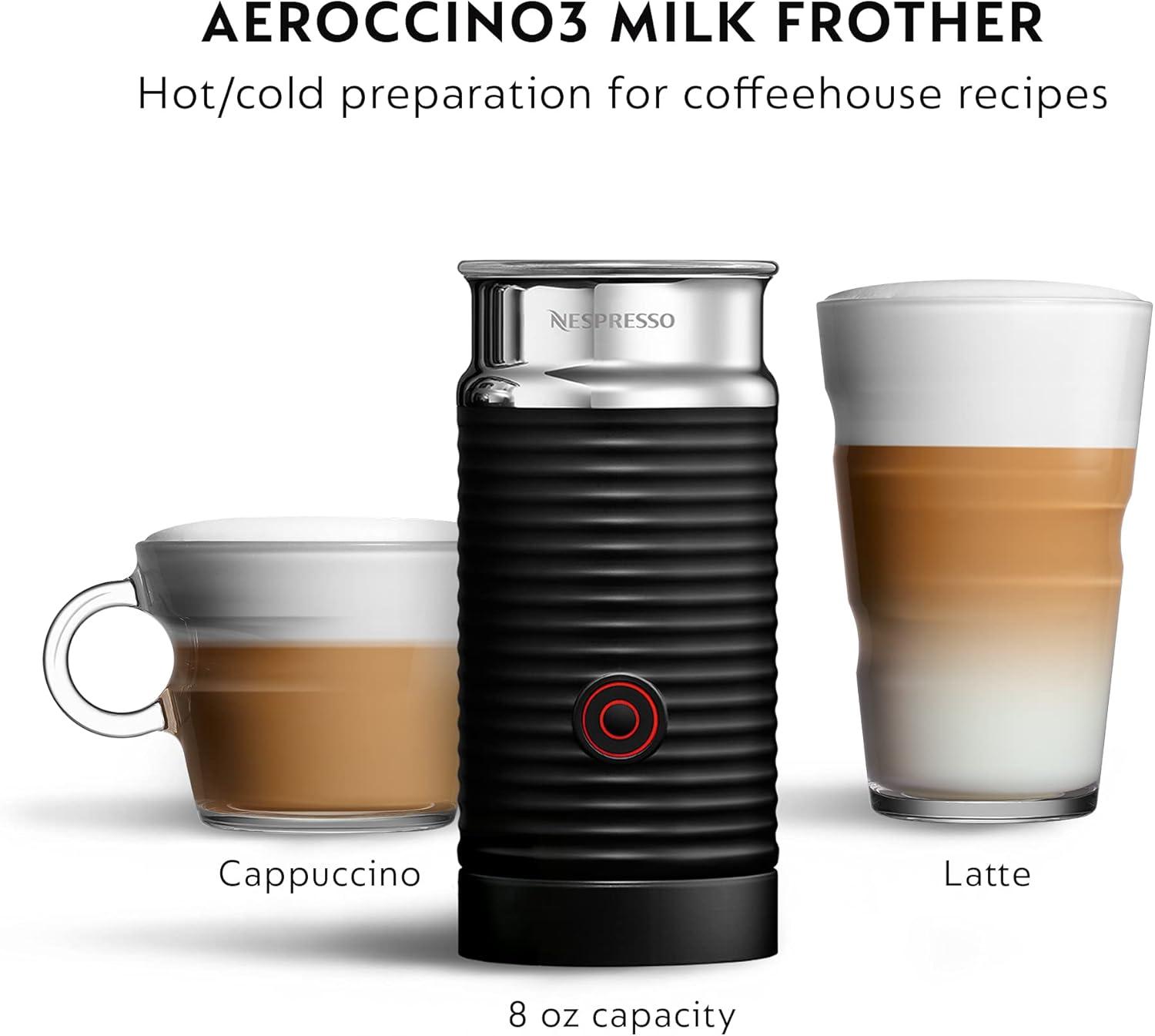 imageNespresso Vertuo Next Coffee and Espresso Machine by DeLonghi with Milk Frother 1100 ml Deluxe Matte Black Rose Gold
