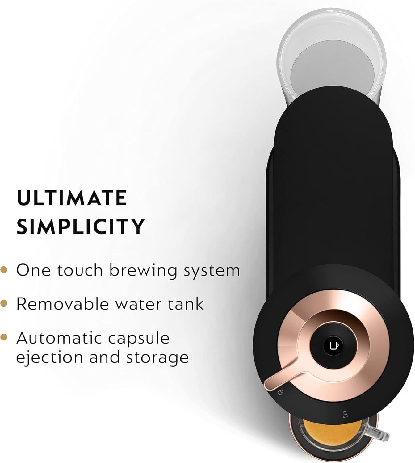 imageNespresso Vertuo Next Coffee and Espresso Machine by DeLonghi with Milk Frother 1100 ml Deluxe Matte Black Rose Gold
