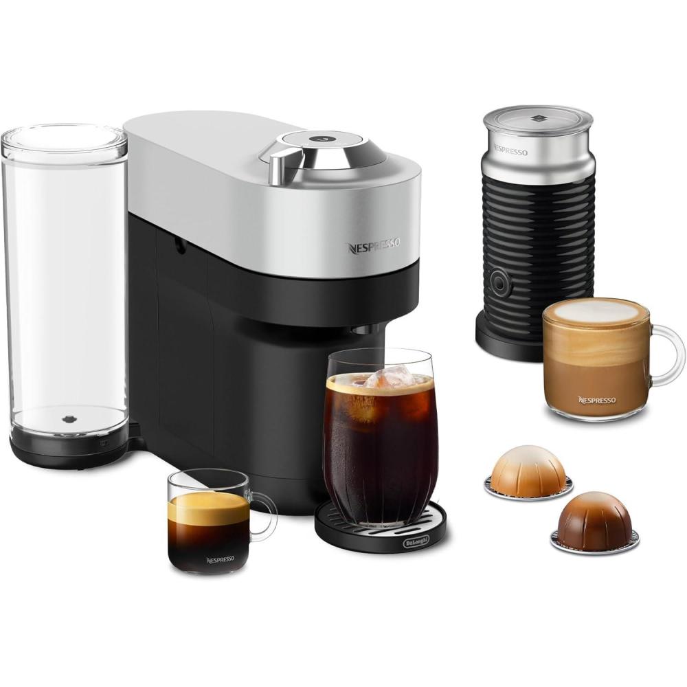 imageNespresso Vertuo Pop Deluxe by DeLonghi with Aeroccino SilverSilver