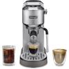 imageDeLonghi Dedica Duo Compact Espresso Machine  Cold Brew Coffee Maker with Milk Frother Wand for Espresso Hot ampamp Iced Coffee Cappuccinos Lattes ampamp Home Barista Brewing Stainless Steel FinishStainless Steel