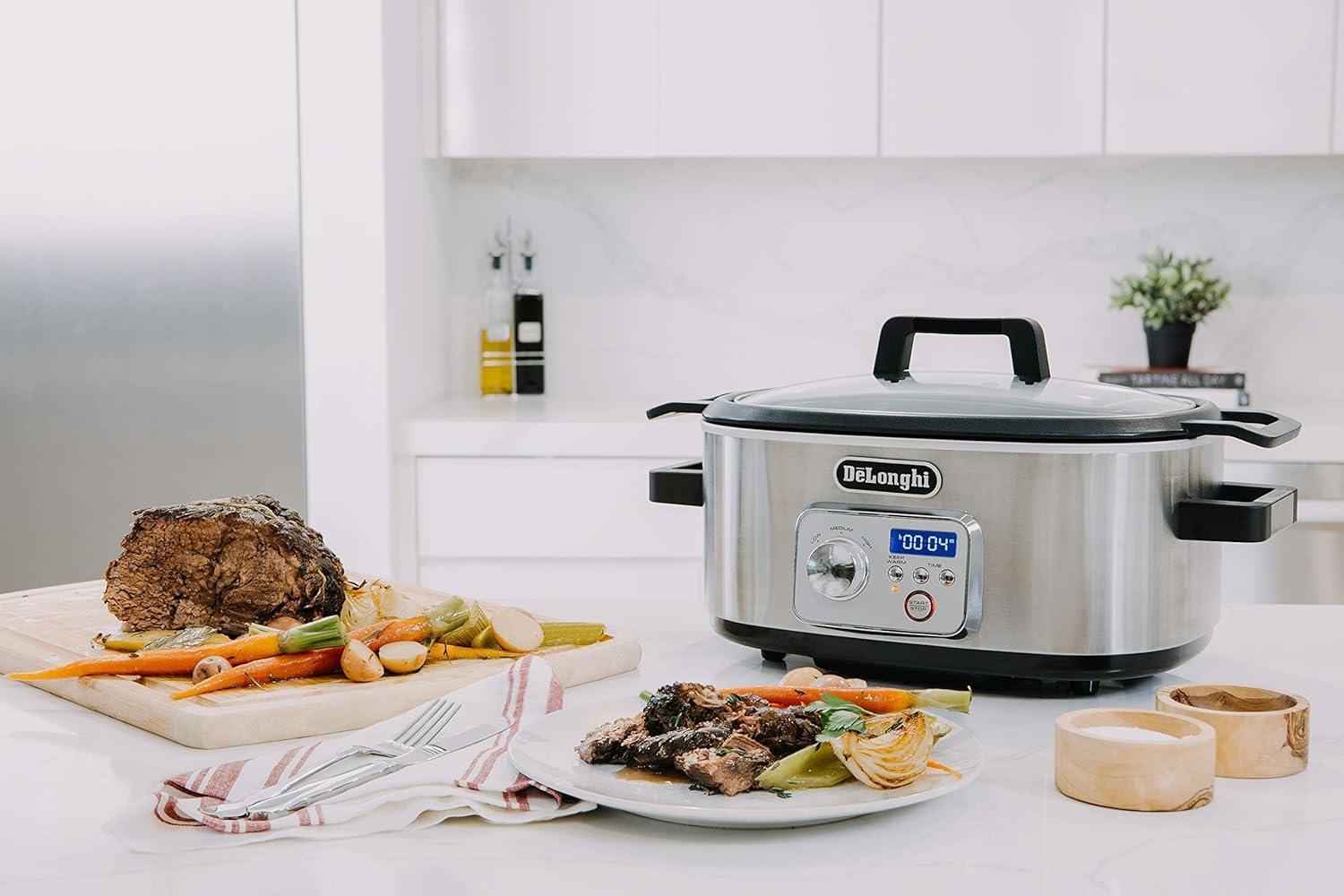 image:imageDeLonghi Livenza Programmable Slow Cooker with StovetopSafe Pot