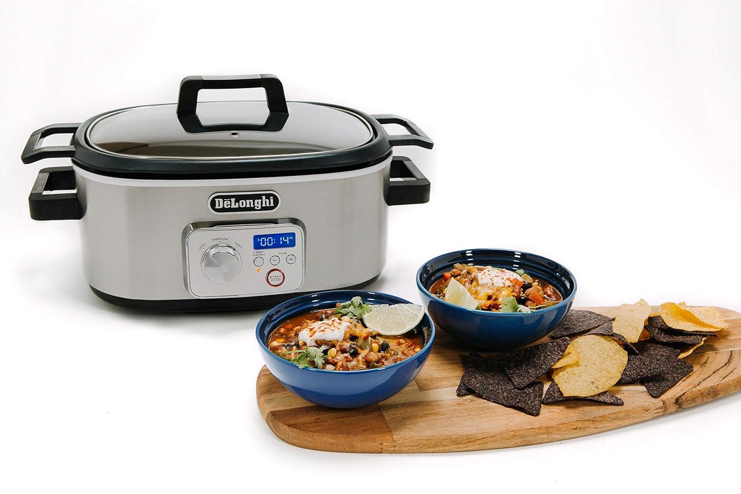 image:imageDeLonghi Livenza Programmable Slow Cooker with StovetopSafe Pot
