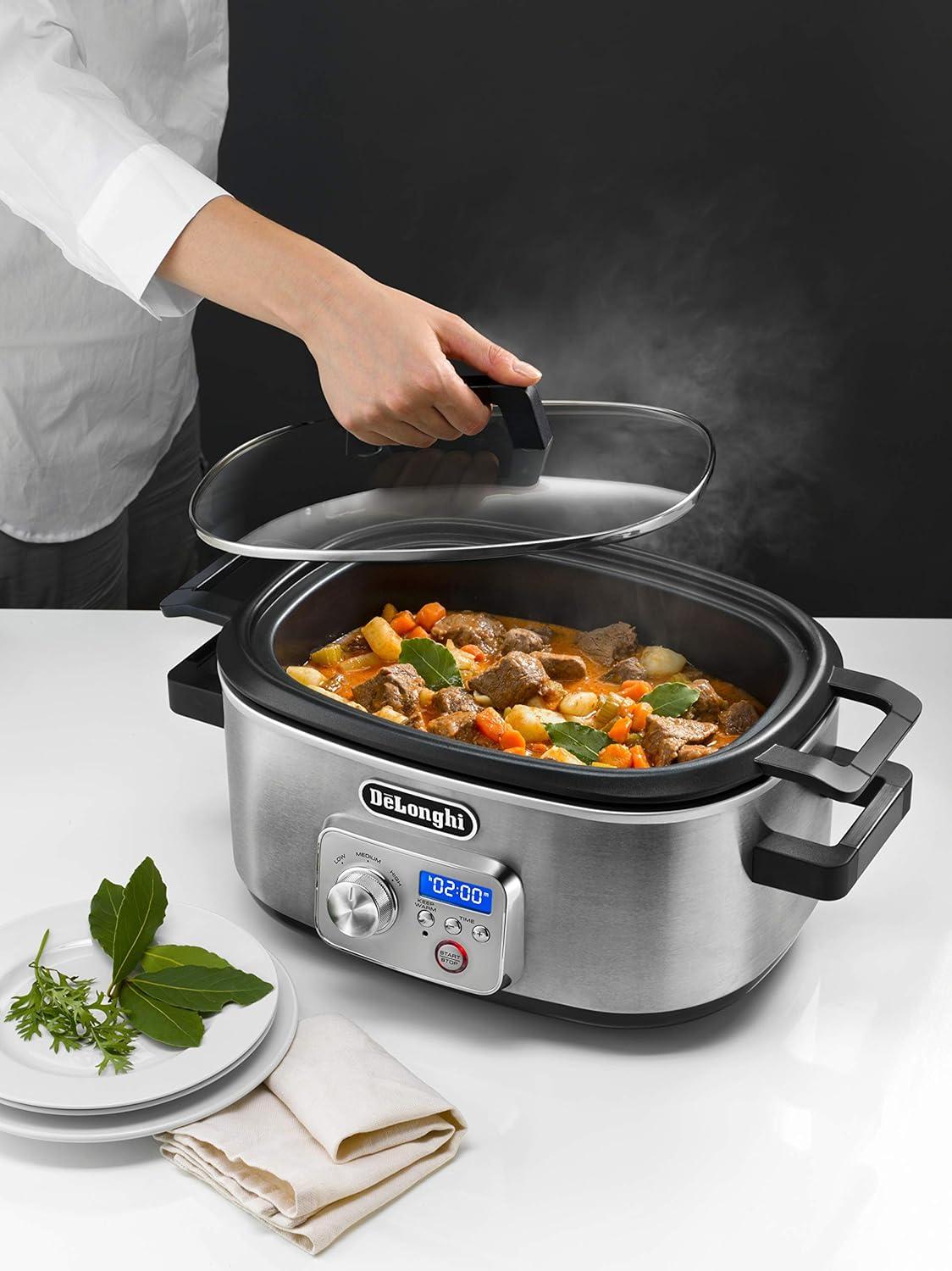 image:imageDeLonghi Livenza Programmable Slow Cooker with StovetopSafe Pot
