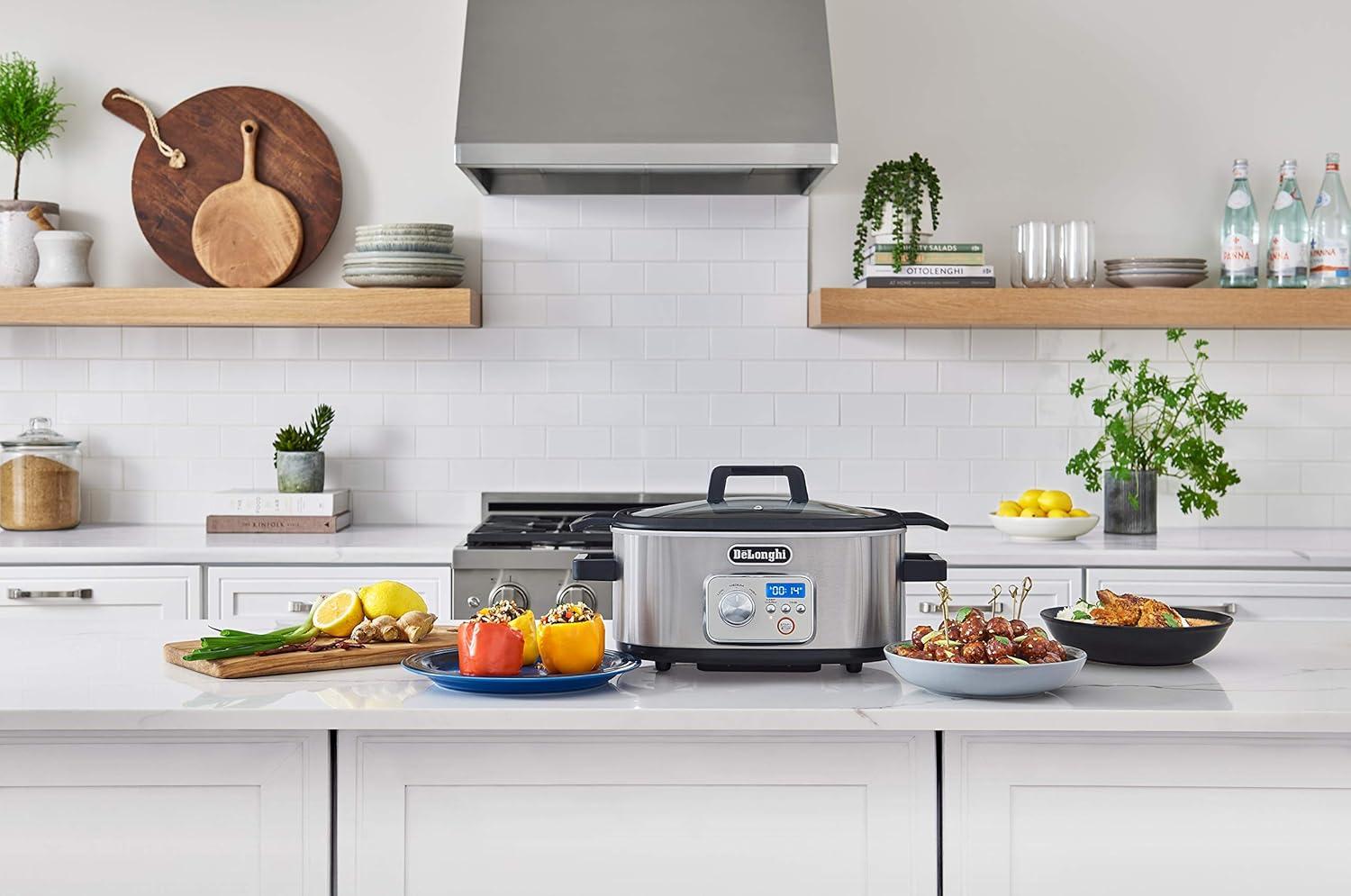 image:imageDeLonghi Livenza Programmable Slow Cooker with StovetopSafe Pot