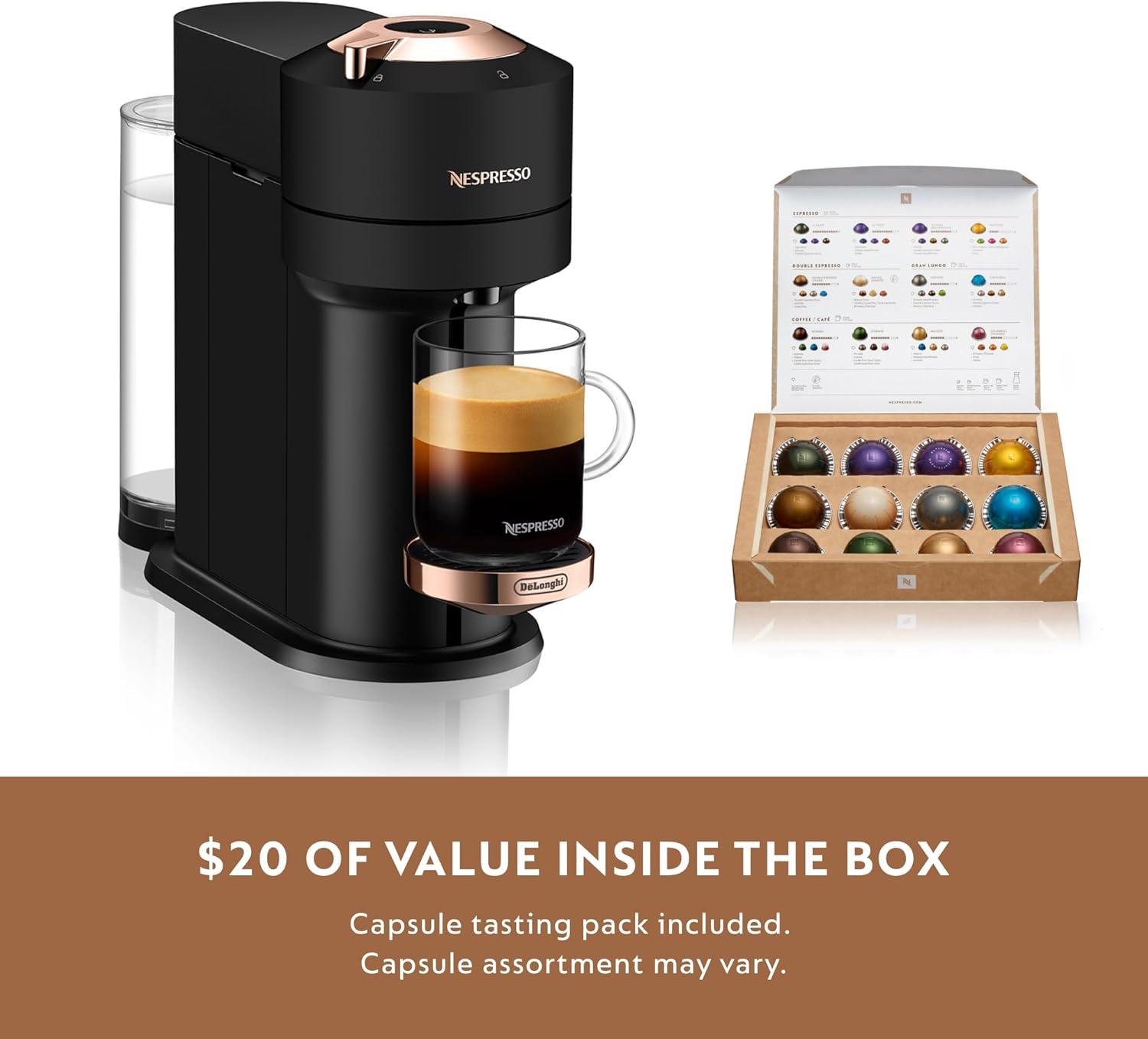 image:imageNespresso Vertuo Coffee and Espresso Maker Machine Only Black Matte Rose Gold